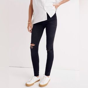 NWT Madewell Maternity Over-the-Belly Skinny Jeans in Black Sea